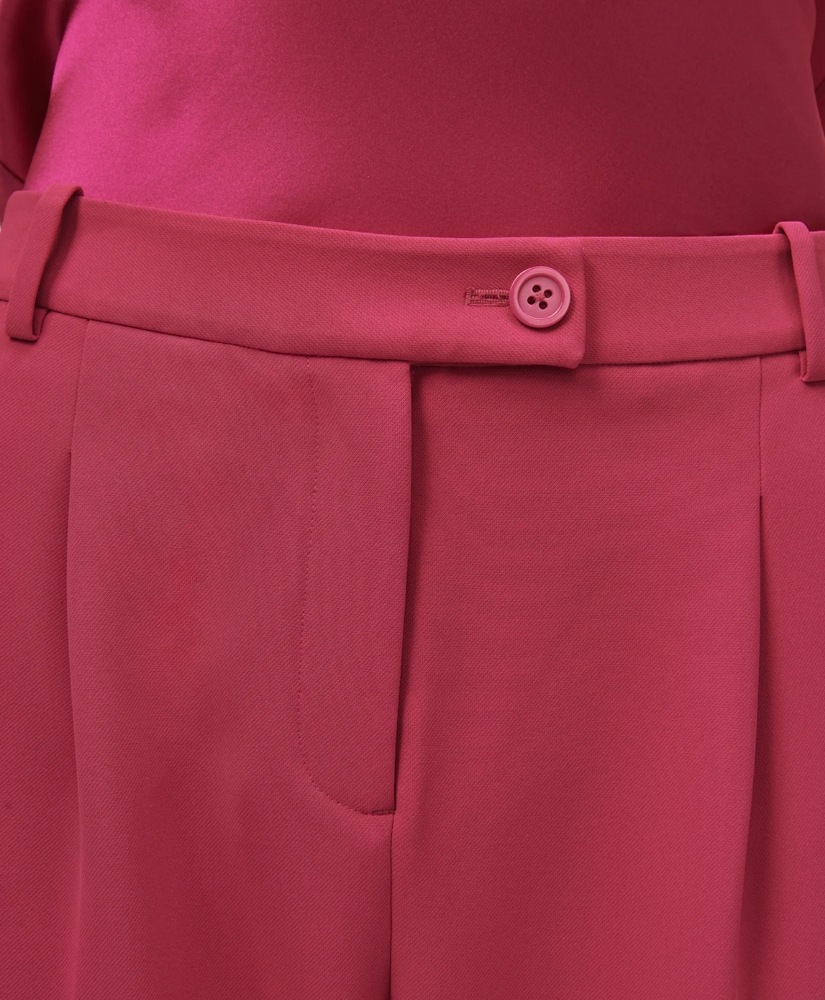 Cropped Fine Twill Crepe Pants, image 4
