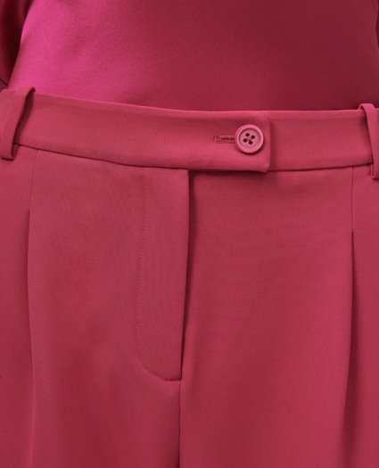Cropped Fine Twill Crepe Pants, image 4