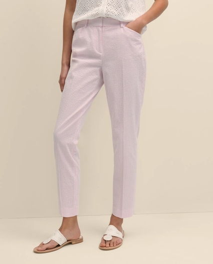Seersucker Slim Fit Pants, image 2