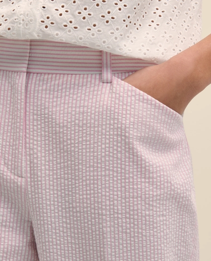 Seersucker Slim Fit Pants, image 3
