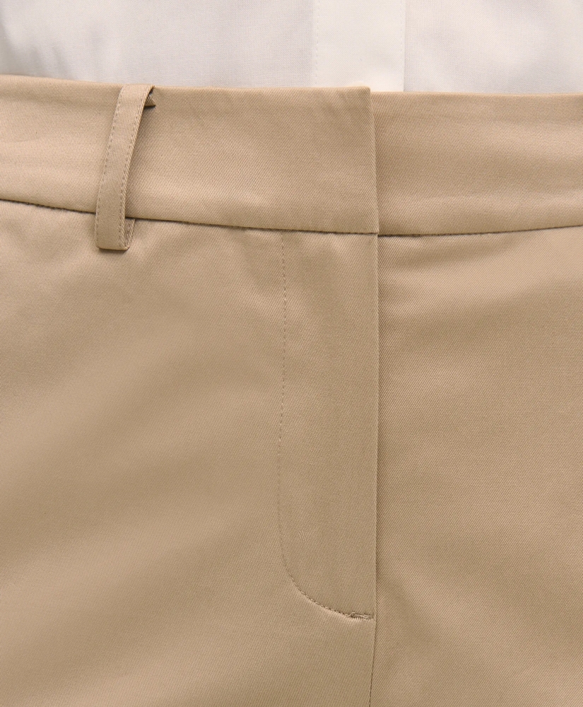 Cotton Blend Twill Bermuda Shorts, image 4