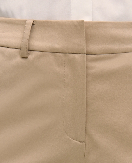 Cotton Blend Twill Bermuda Shorts, image 4