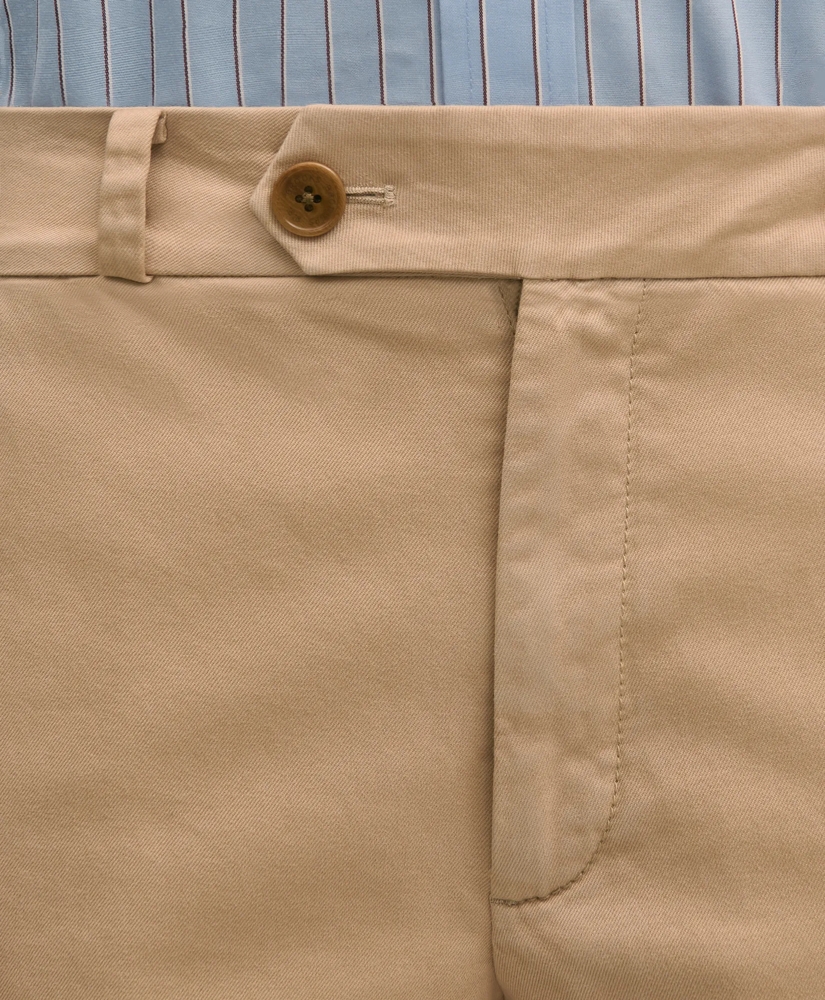Cotton Blend Relaxed Chino Pants, image 3