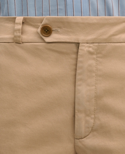 Cotton Blend Relaxed Chino Pants, image 3