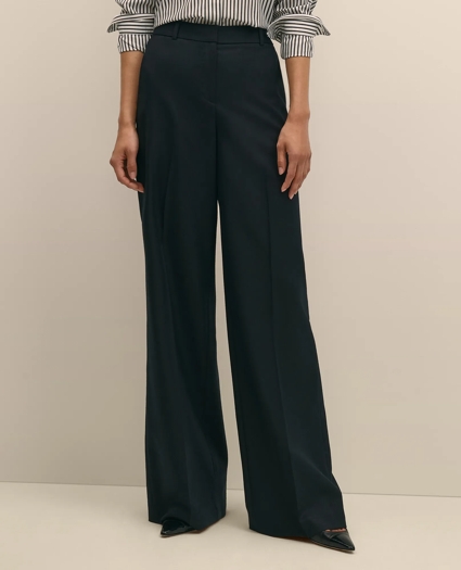 Wool Flannel High Waisted Wide-Leg Pant, image 2