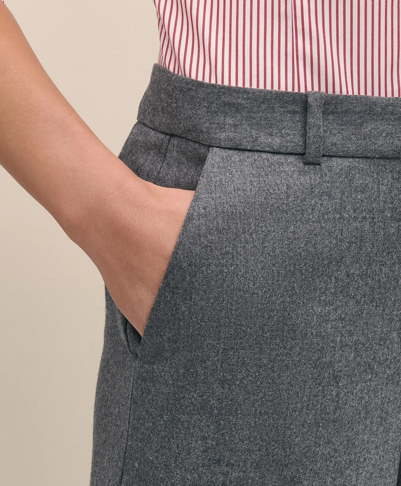 Wool Flannel High Waisted Wide-Leg Pant, image 3