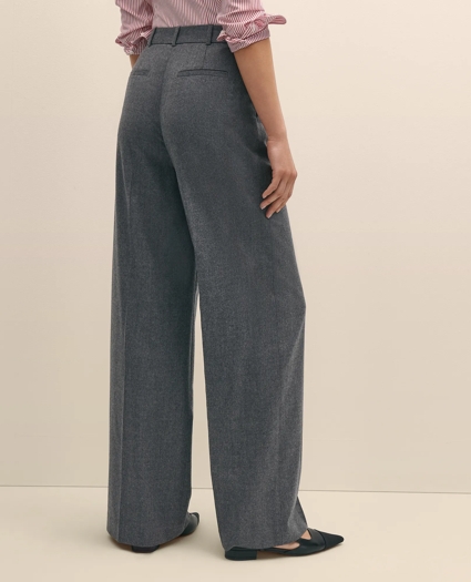 Wool Flannel High Waisted Wide-Leg Pant, image 4
