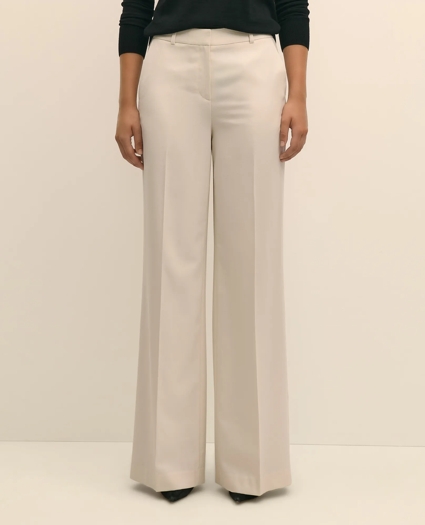 Wool Flannel High Waisted Wide-Leg Pant, image 2