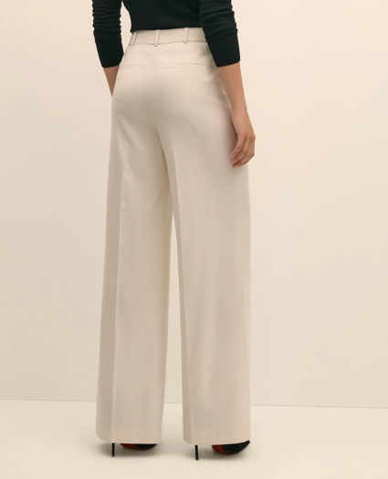 Wool Flannel High Waisted Wide-Leg Pant, image 4