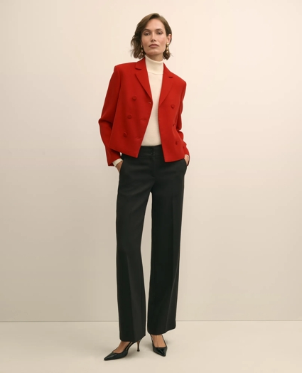 Wool Blend High-Waisted Wide-Leg Pant, image 1