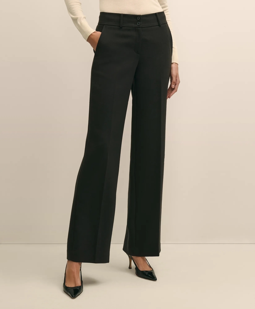 Wool Blend High-Waisted Wide-Leg Pant, image 2
