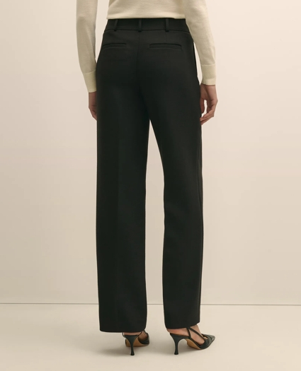 Wool Blend High-Waisted Wide-Leg Pant, image 4