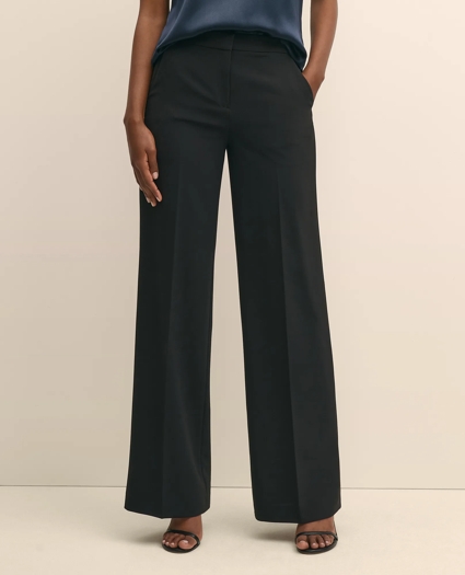 Crepe Wide-Leg Pants, image 2