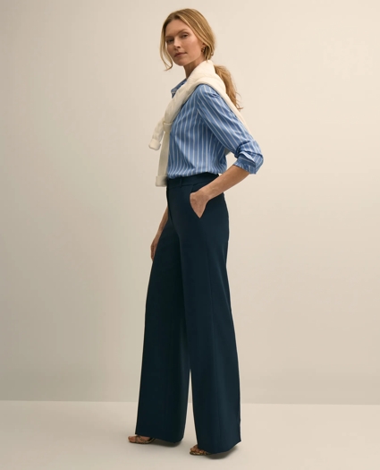 Crepe Wide-Leg Pants, image 1