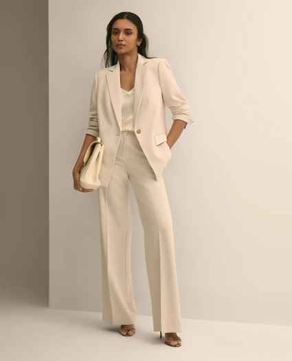 Crepe Wide-Leg Pants, image 1
