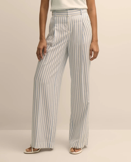 Viscose Striped Pants, image 2