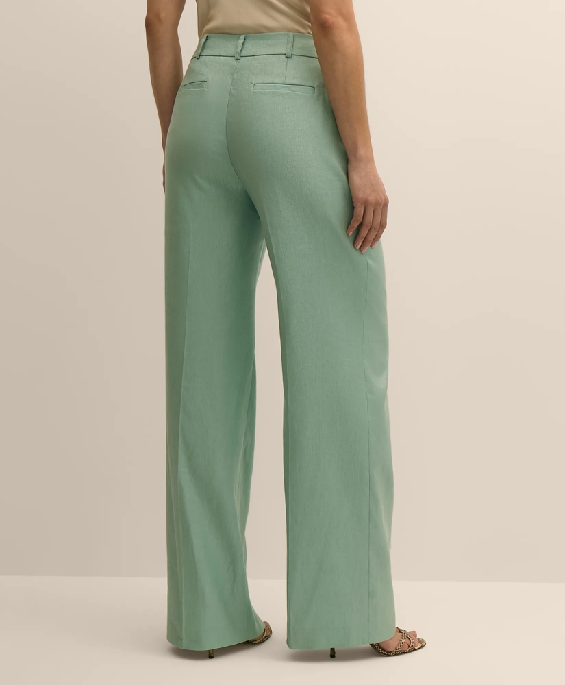 Linen-Blend Wide-Leg Pants, image 4