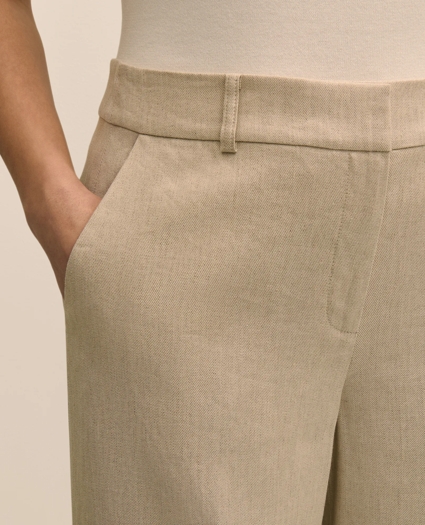 Linen-Blend Wide-Leg Pants, image 3