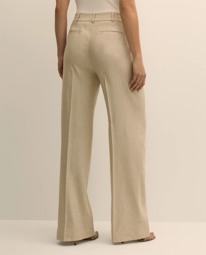 Linen-Blend Wide-Leg Pants, image 4