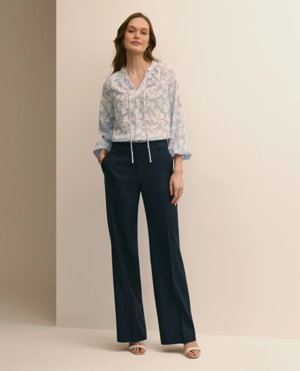 Linen-Blend Wide-Leg Pants, image 1