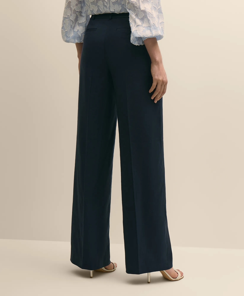 Linen-Blend Wide-Leg Pants, image 3