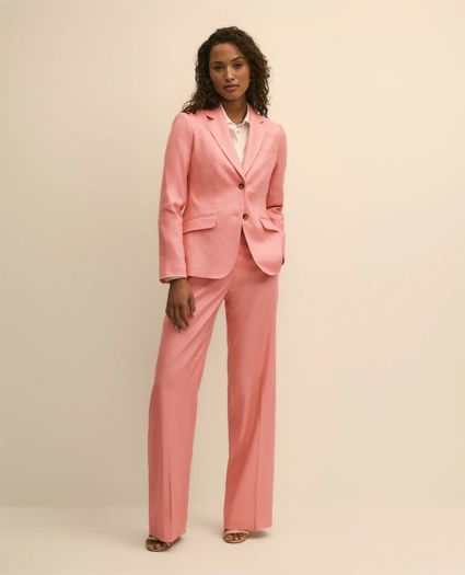 Linen-Blend Wide-Leg Pants, image 1