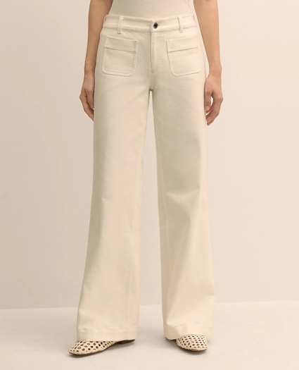 Patch-Pocket Flare Jeans, image 2