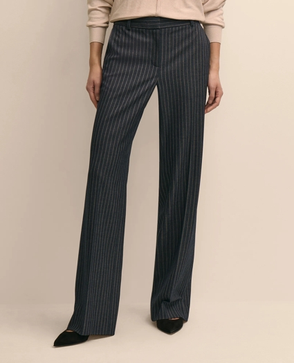 Pinstripe Flare Trouser, image 2