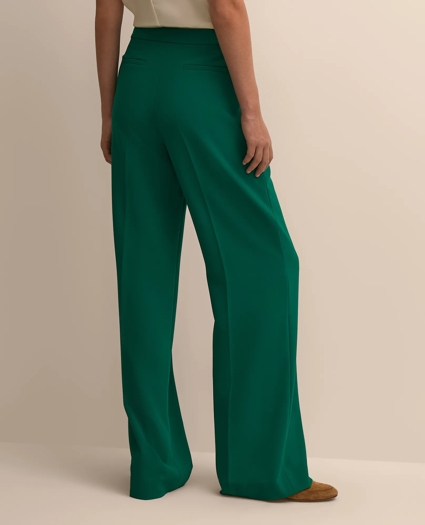 Fine Crepe Wide-Leg Pant, image 4