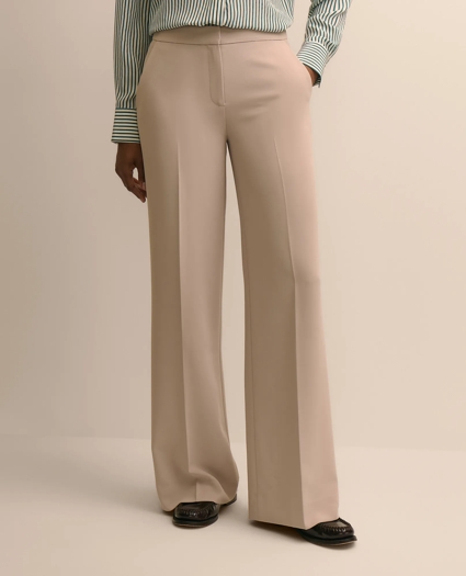 Fine Crepe Wide-Leg Pant, image 2