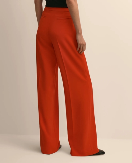 Fine Crepe Wide-Leg Pant, image 4