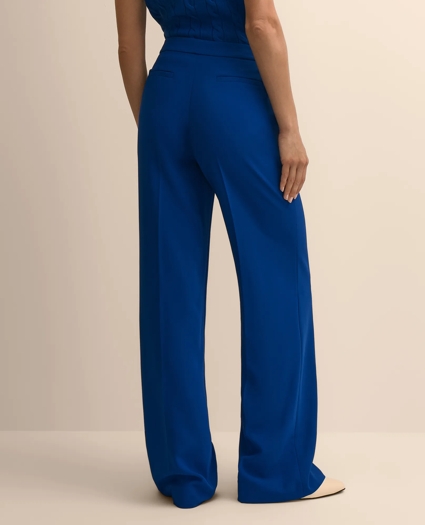 Fine Crepe Wide-Leg Pant, image 3