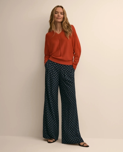 Relaxed Foulard Wide-Leg Pants, image 1