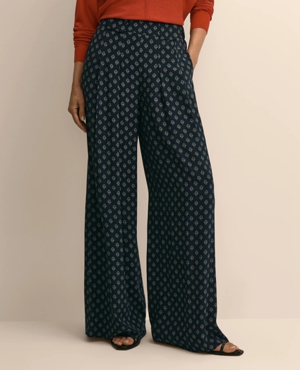 Relaxed Foulard Wide-Leg Pants, image 2