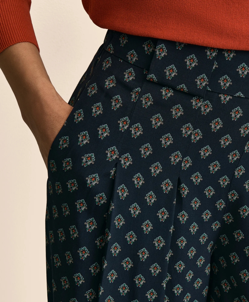 Relaxed Foulard Wide-Leg Pants, image 3