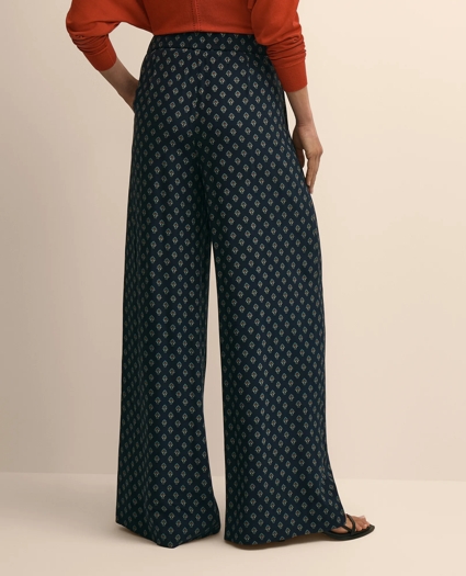 Relaxed Foulard Wide-Leg Pants, image 4