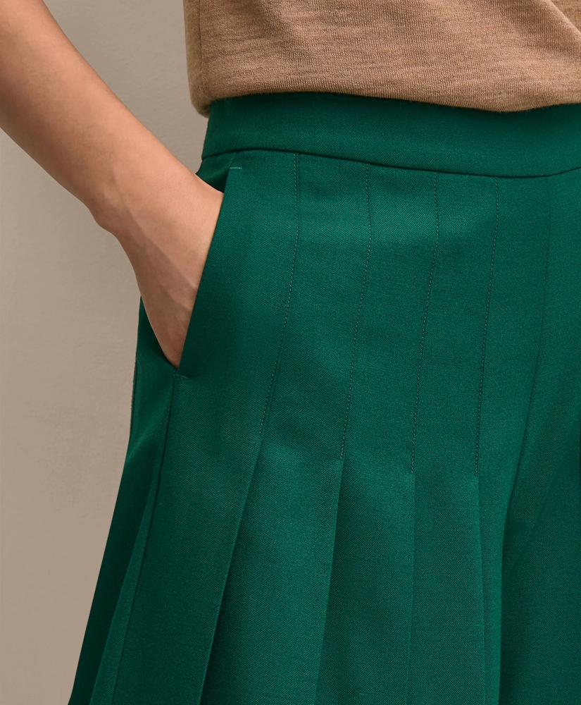 Wool-Blend Pleated Culottes, image 3