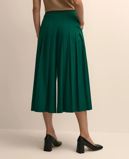 Wool-Blend Pleated Culottes, image 4