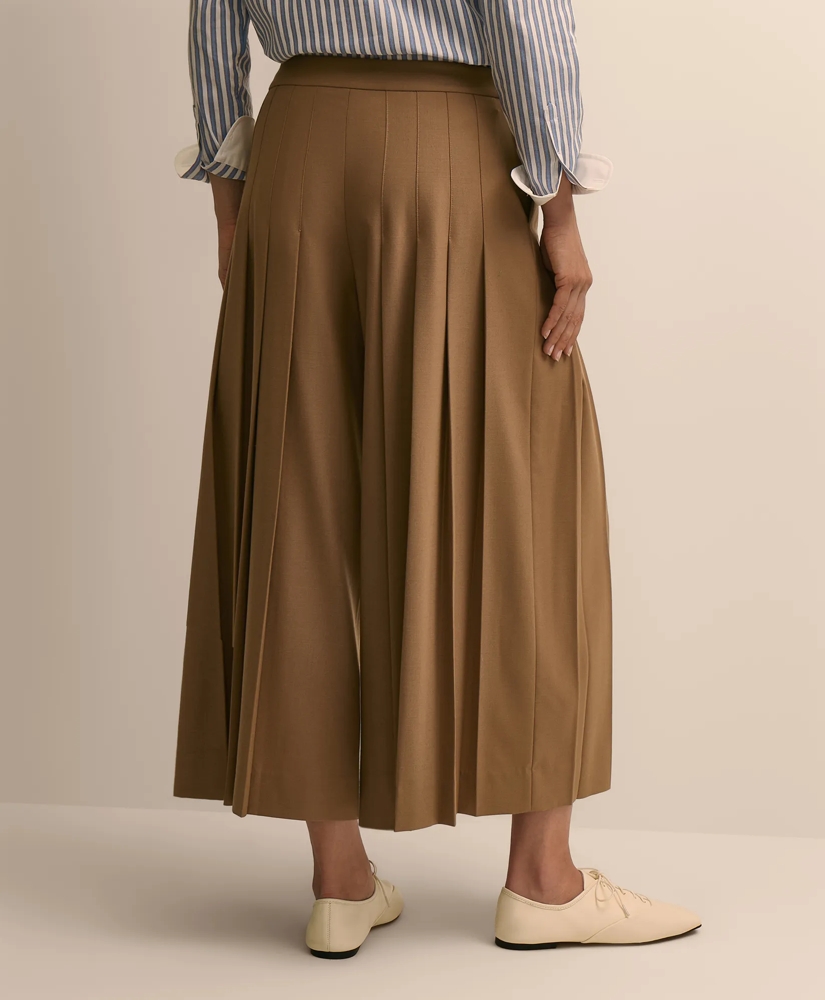 Wool-Blend Pleated Culottes, image 4
