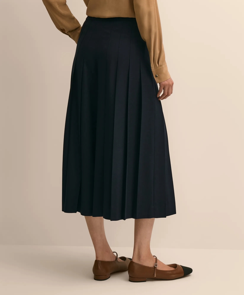 Wool-Blend Pleated Culottes, image 4