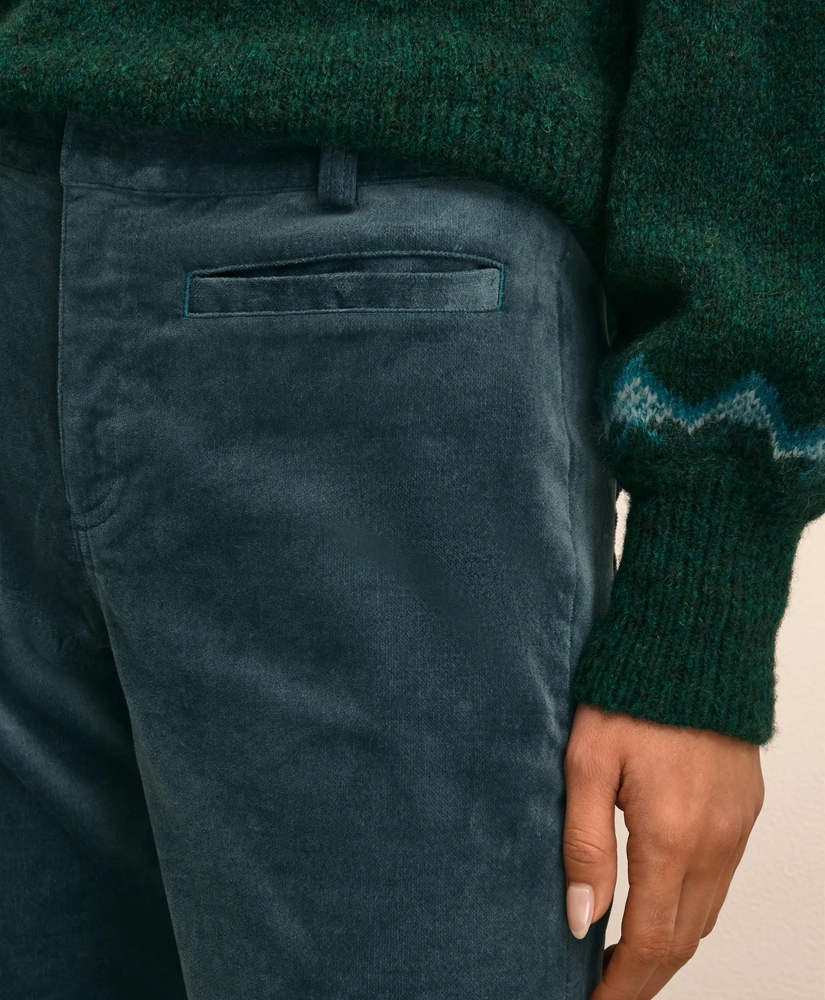 Cotton Blend Corduroy Flare Pants, image 4