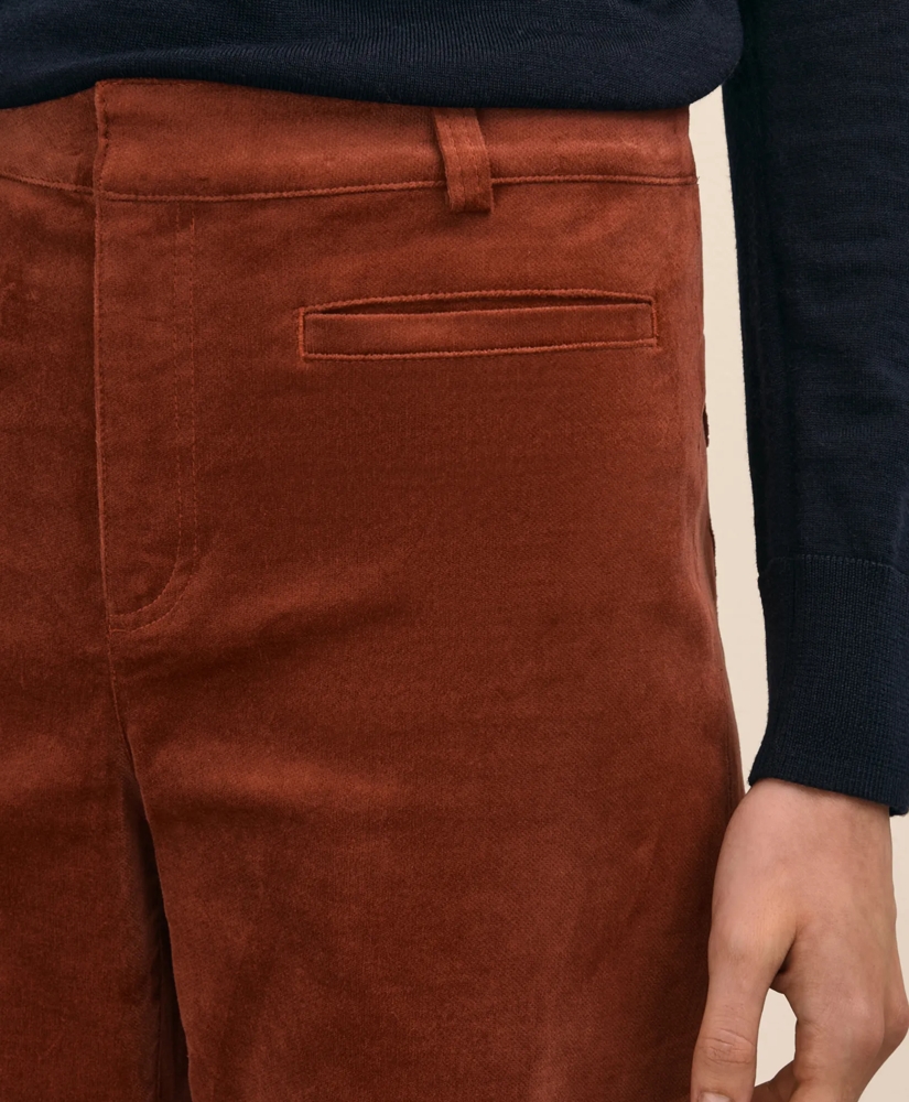 Cotton Blend Corduroy Flare Pants, image 3