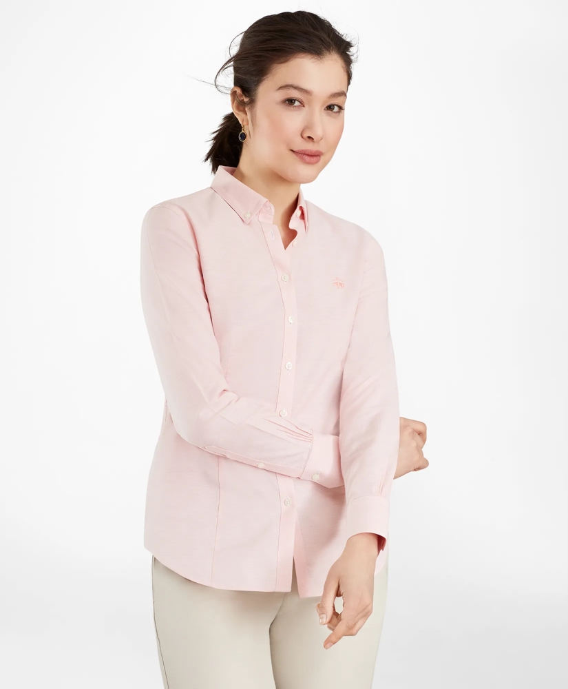 Non-Iron Tailored-Fit Supima® Cotton Dress Shirt, image 3