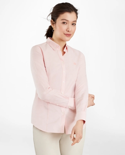 Non-Iron Tailored-Fit Supima® Cotton Dress Shirt, image 3
