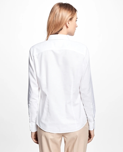 Non-Iron Tailored-Fit Supima® Cotton Dress Shirt, image 4
