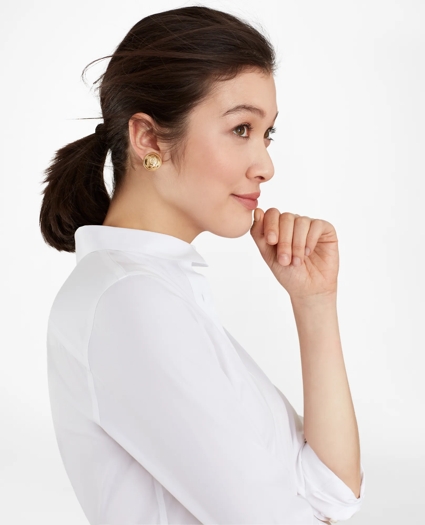 Tailored-Fit Performance Non-Iron COOLMAX® Twill Shirt, image 1