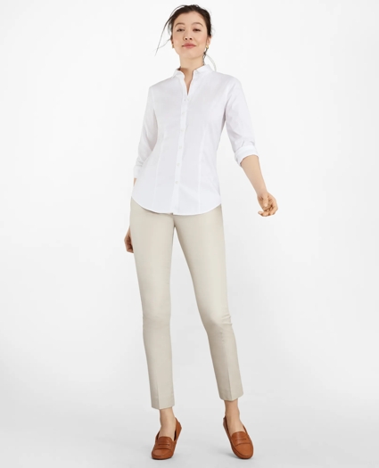 Tailored-Fit Performance Non-Iron COOLMAX® Twill Shirt, image 2