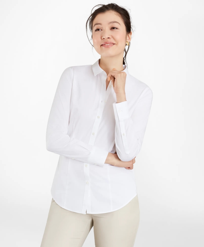 Tailored-Fit Performance Non-Iron COOLMAX® Twill Shirt, image 3