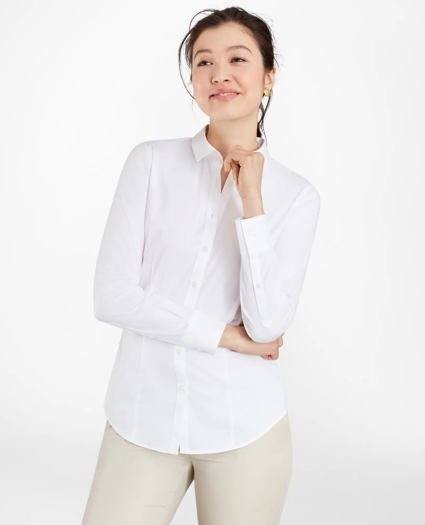 Tailored-Fit Performance Non-Iron COOLMAX® Twill Shirt, image 3