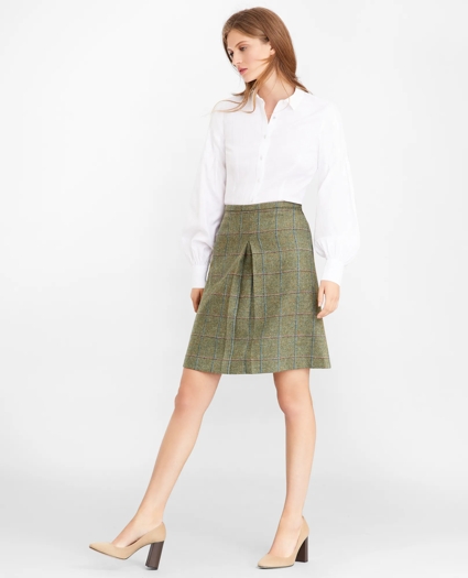 Non-Iron Tailored-Fit Supima&reg; Cotton Floral Jacquard Blouse, image 2